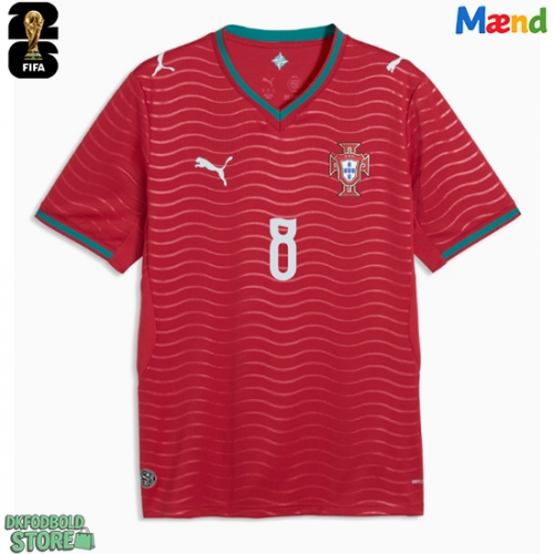 Portugal Bruno Fernandes #8 Replika Hjemmebanetrøje VM 2026 Kortærmet